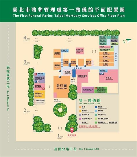 一殯地圖|臺北市殯葬管理處相關設施及地址